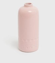New Look Pale Pink Heart Embossed Vase
